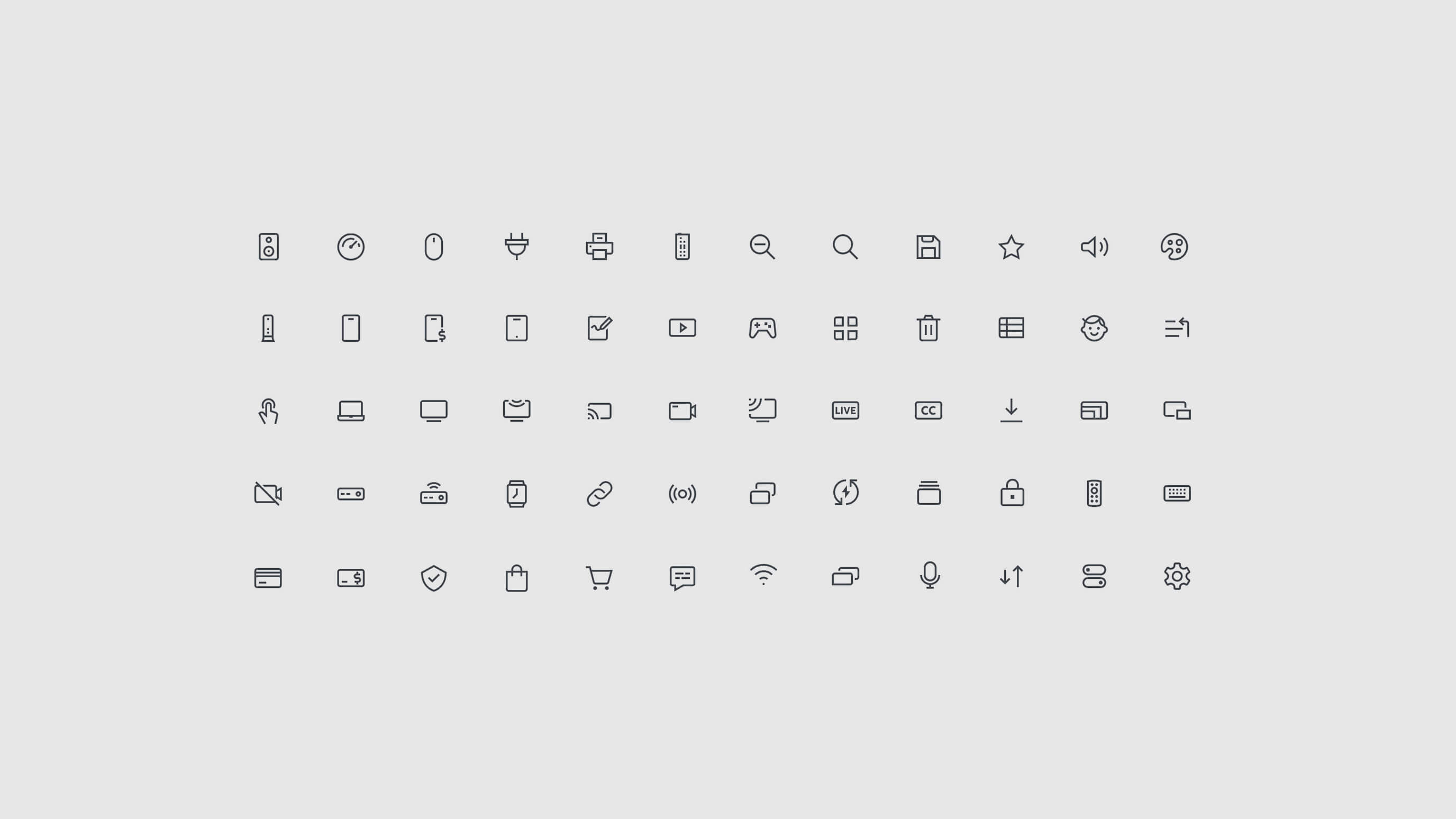 AT&T functional icons on a light background