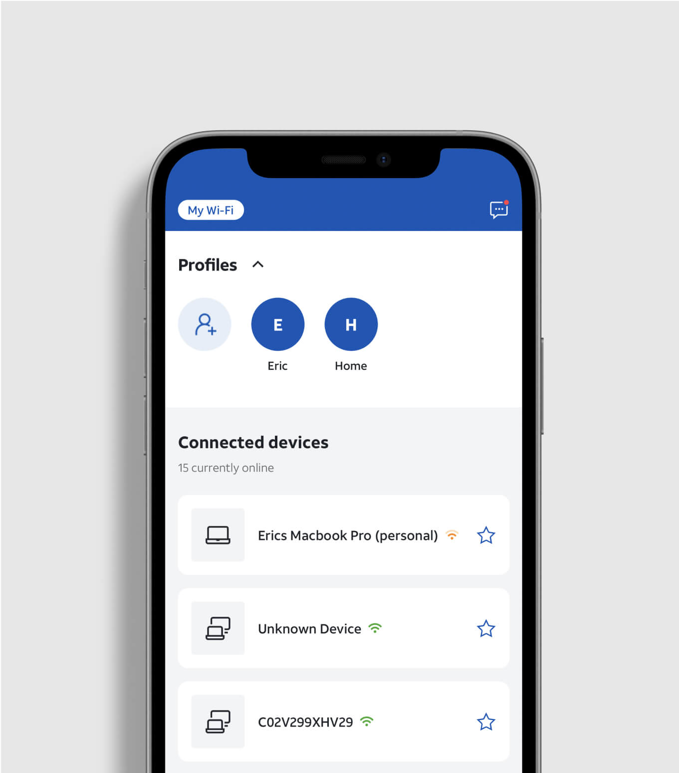 Functional icons applied in product UI