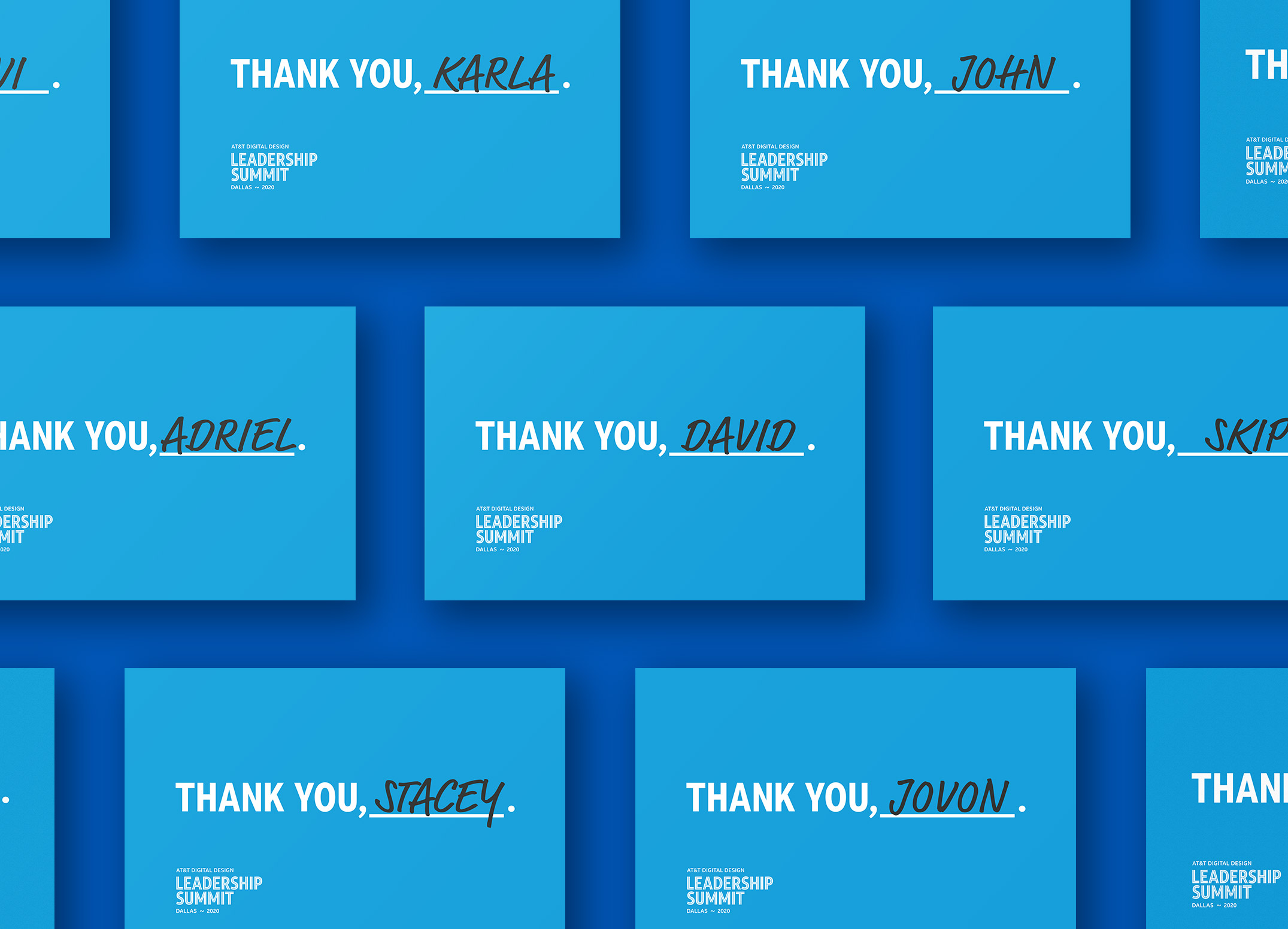 Summit thank-you grid
