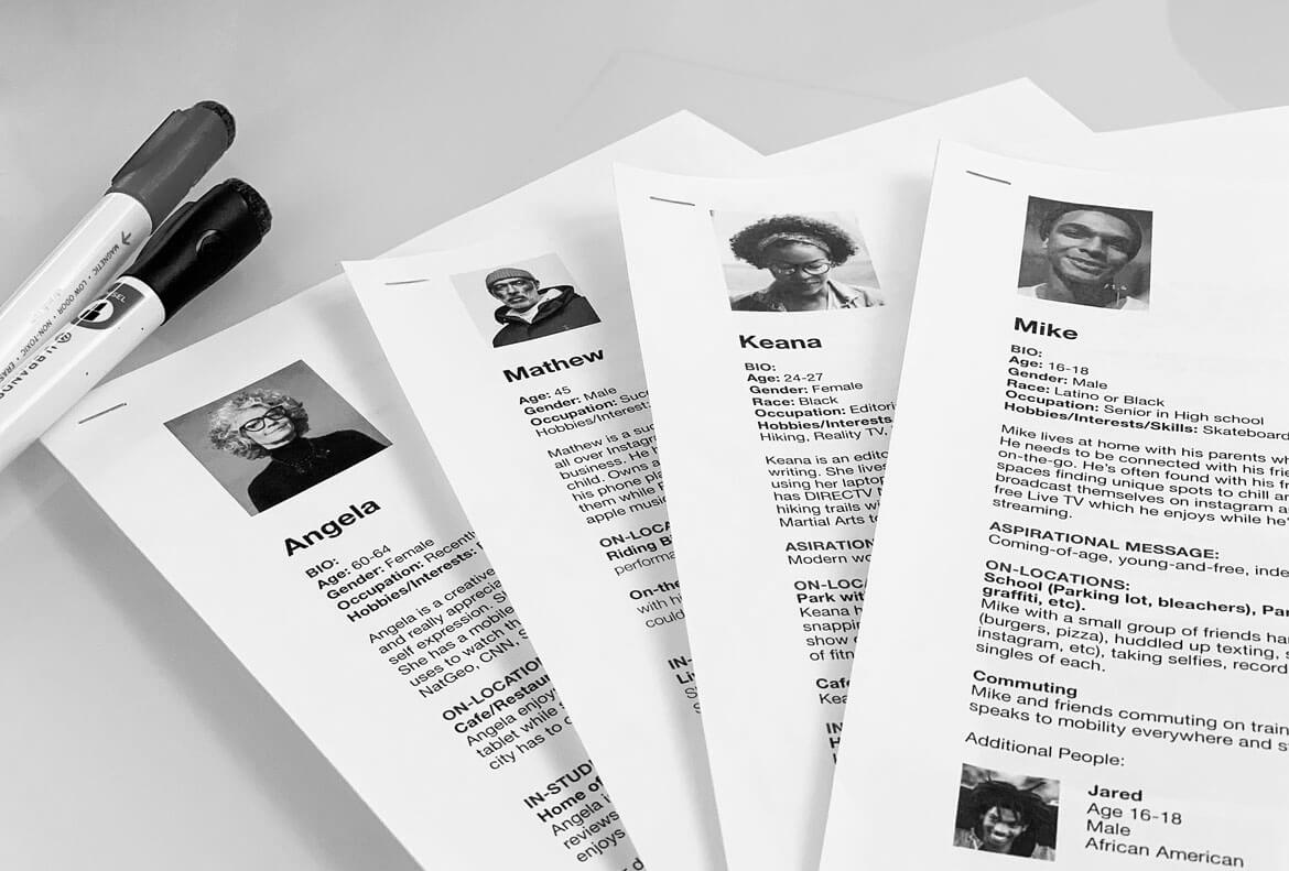 Photography personas