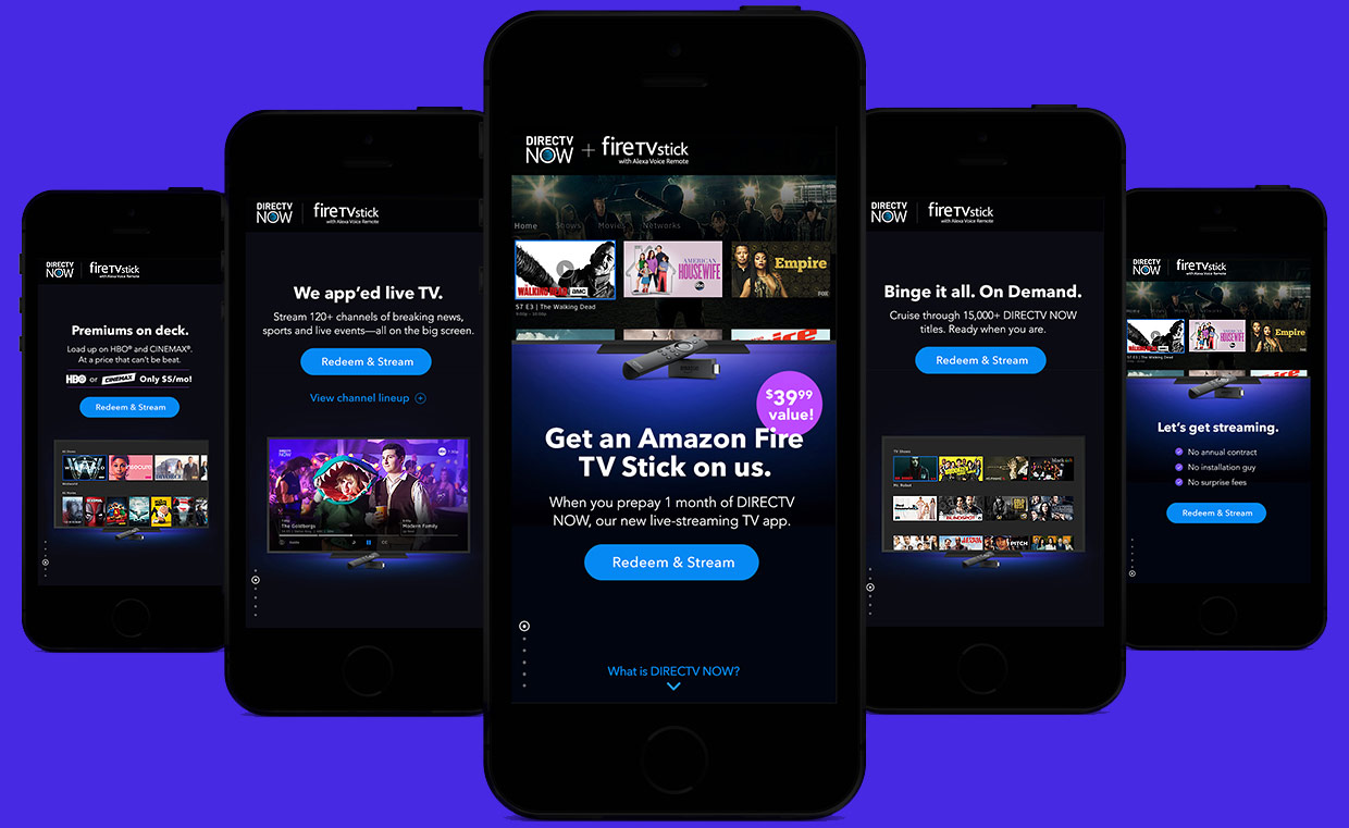 DIRECTV NOW co-branded mobile