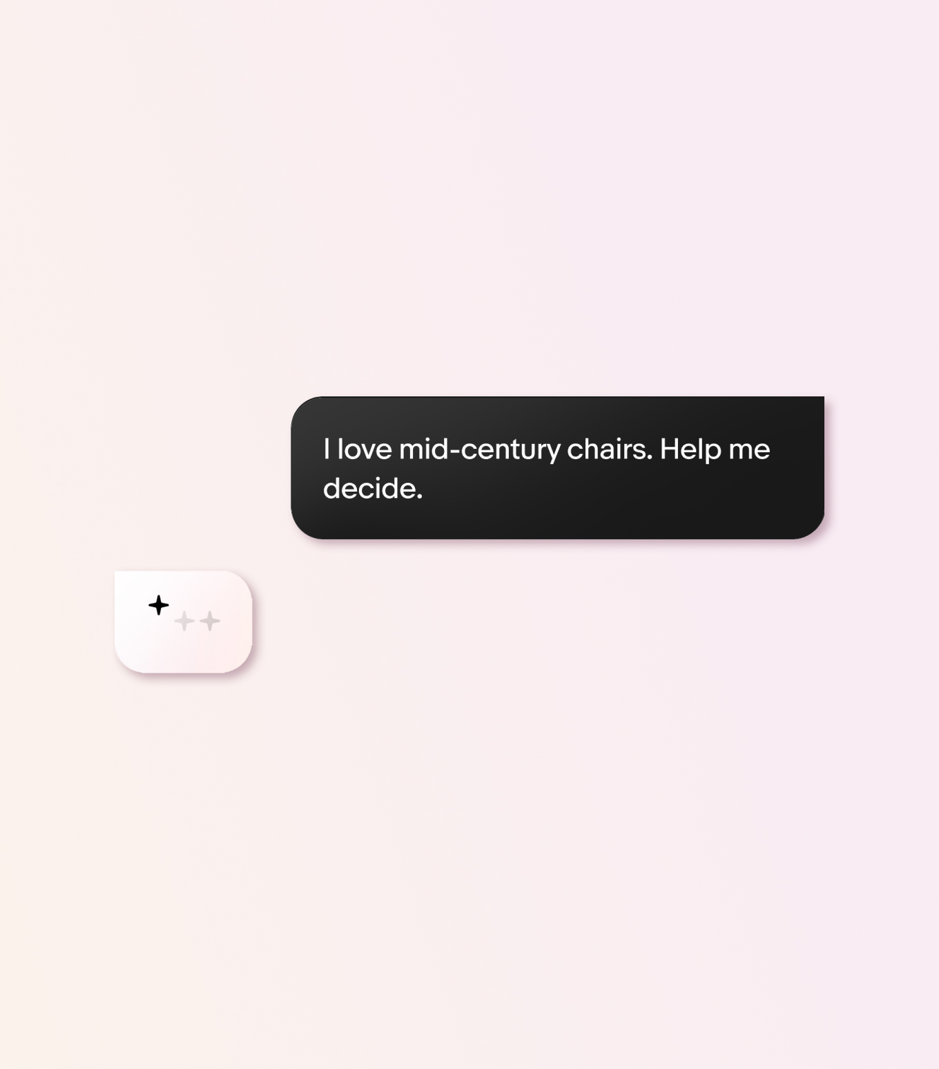 eBay.AI conversational bubbles