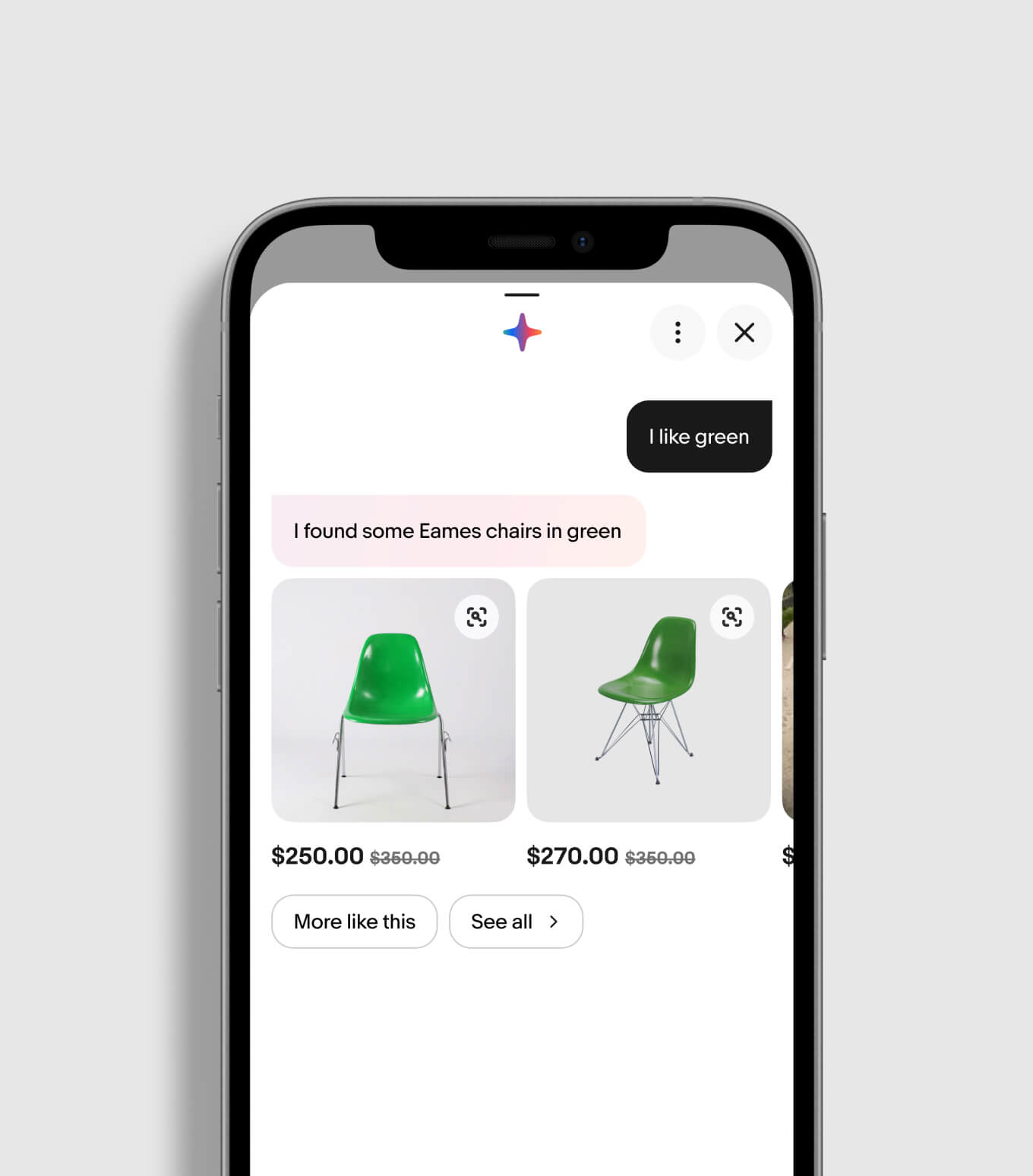 eBay.AI chat tile