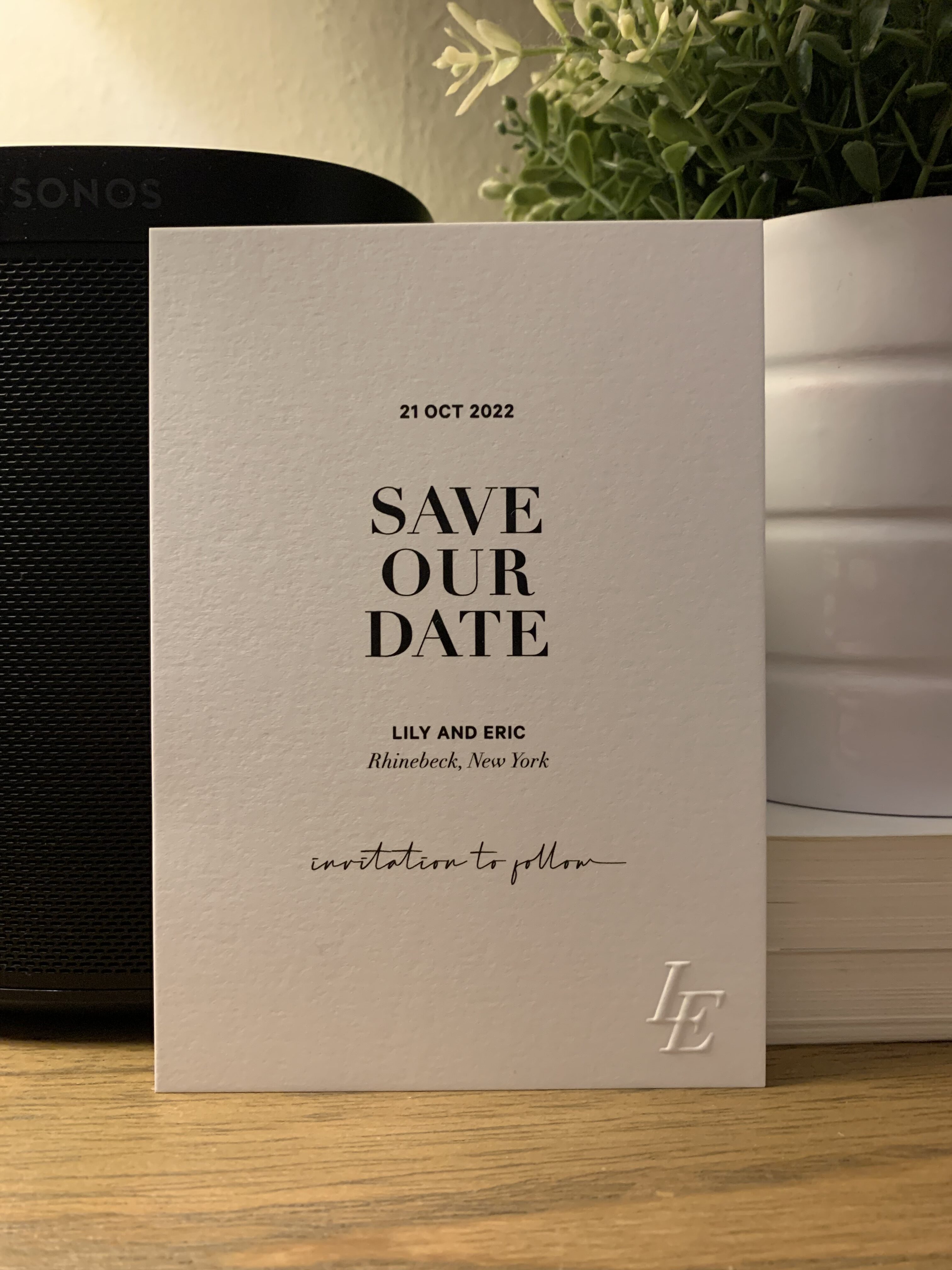 Behind the scenes assembling invitations