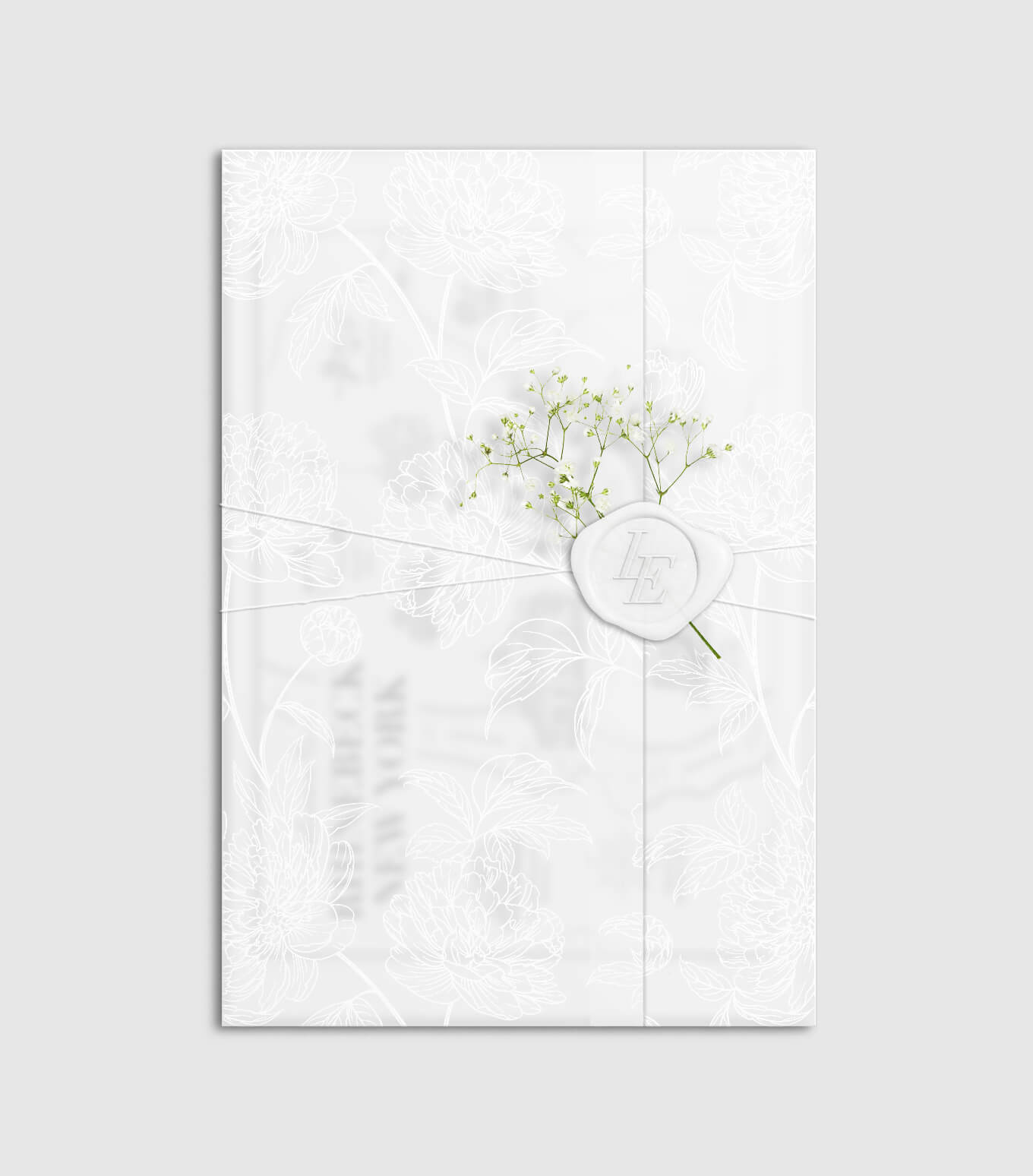 Wedding invitation package box