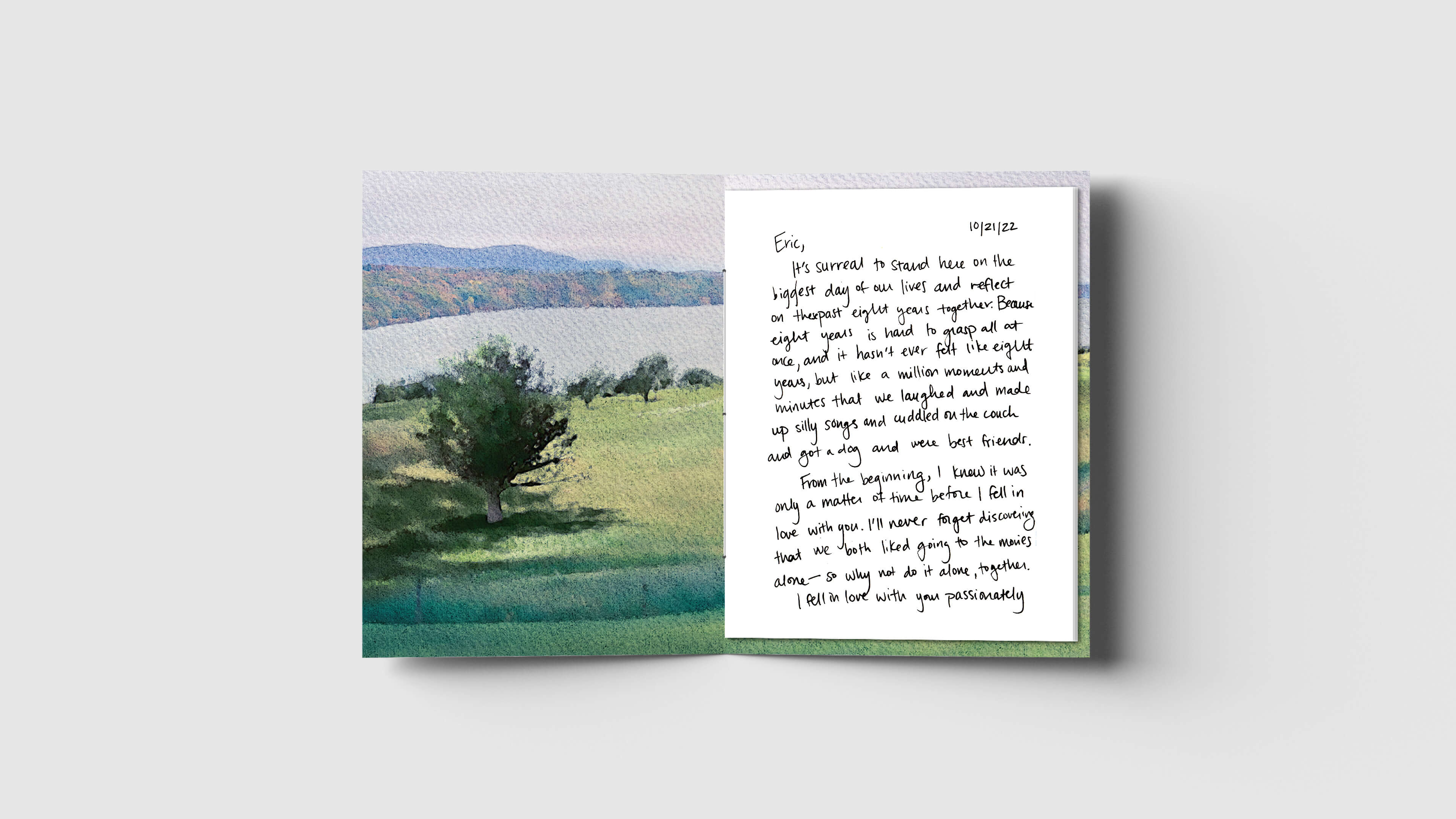 Open vow booklets