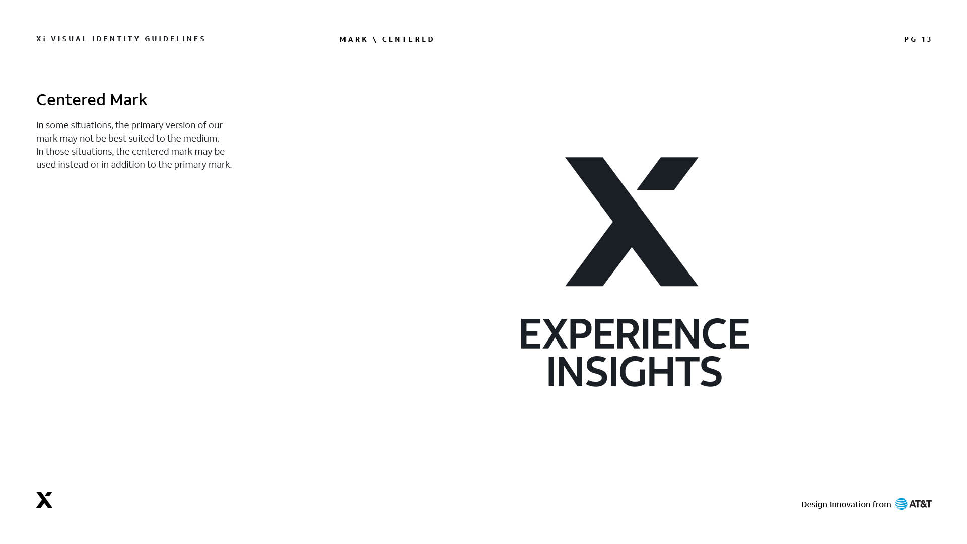 Xi brand book, page 13