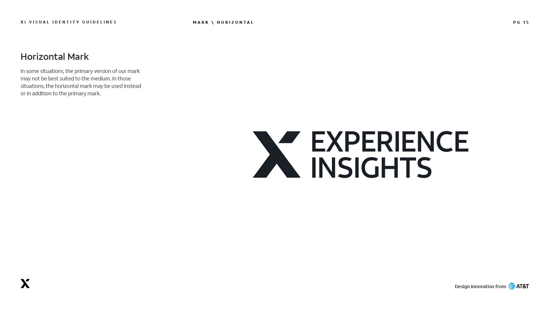 Xi brand book, page 15