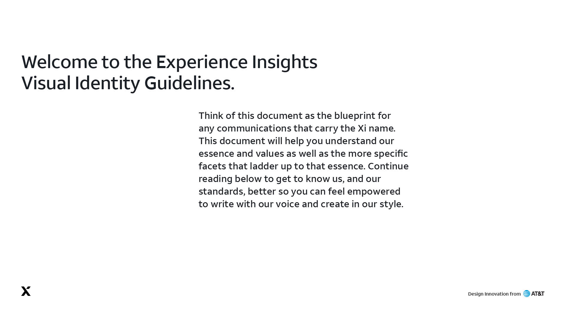 Xi brand book, page 2