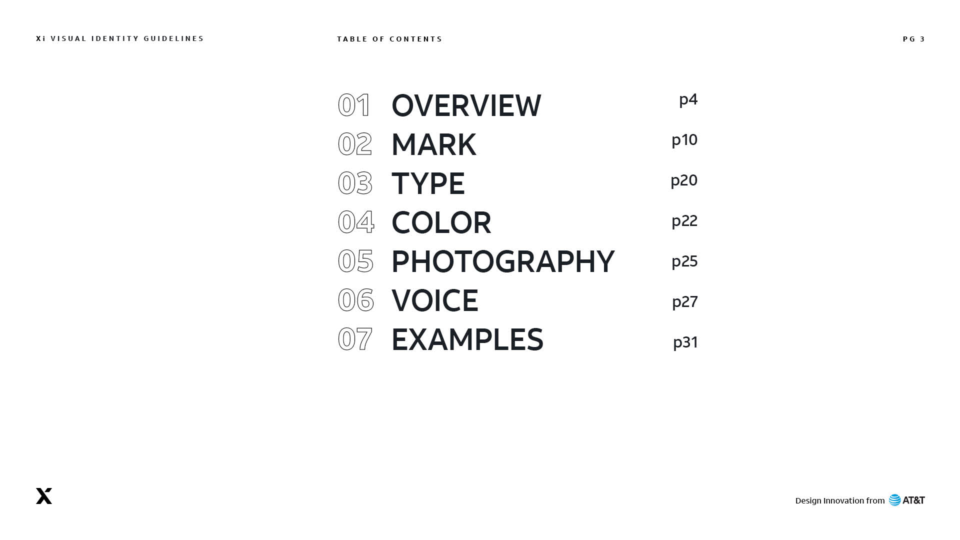 Xi brand book, page 3